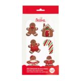Decorazioni in zucchero omini gingerbread