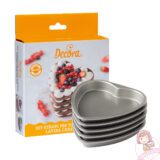 set 5 pezzi stampi a cuore