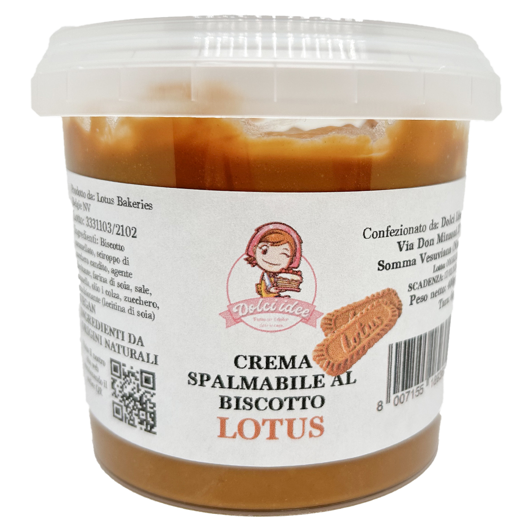 Crema spalmabile al biscotto lotus 400g