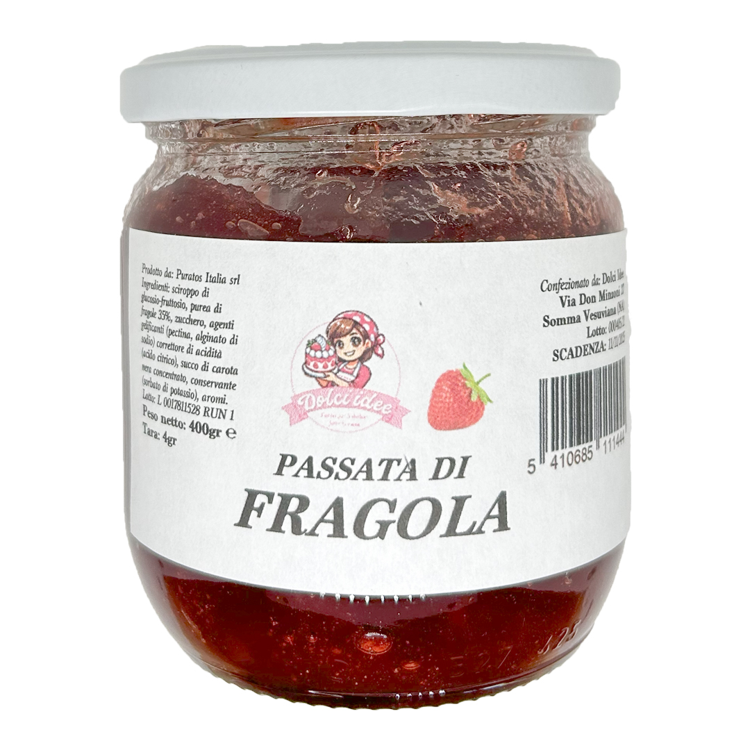 Passata di Fragola 400g in barattolo richiudibile